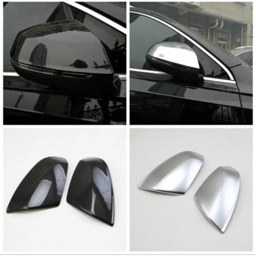 For Audi Q7 2016 Car Out Door Side Rearview Mirror Anti-scratch Protector Cover Trim Sticker ABS Car Styling