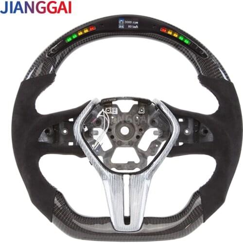 For Infiniti Q60 Steering Wheel Itlay Alcantara LED Shift Light Heated Wheel