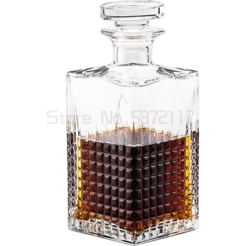 Household Crystal And Diamond Spirits Bottle Whisky Glass Bottle Decanter Wine Bottle