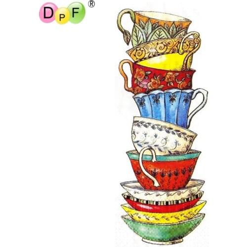 DPF Round full Diamond painting tableware bowl 5D Diamond Embroidery Needlework Cross Stitch diamond Mosaic home decor crafts