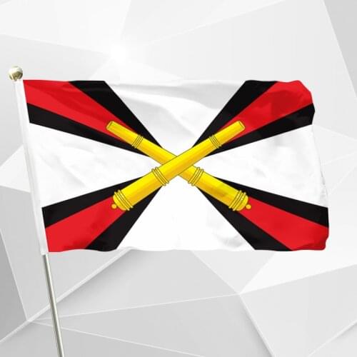 Russian Artillery Troops Flag 90 x 150 cm 100D Polyester Russian Army Military Flags And Banners For Victory Day