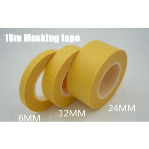 Gundam Military Model Making Tools yellow Masking tape / spray paint color separation / cover band / 3pcs / set (Length 18m)