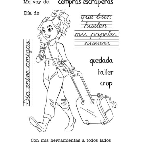 Spanish 62 stamp Clear Stamp for Scrapbooking Transparent Silicone Rubber DIY Photo Album Decor