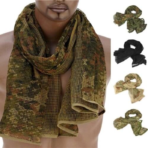 Loveslf Hunting Apparel Accessory 100% Cotton Thick Muslim Hijab Tactical Desert Arabic Scarf Arab Scarves Men Winter Windproof