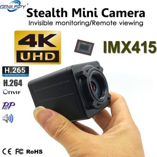 1/2.8" 8.0MP Sony IMX415 Sensor 4K Ultra Low Lux Mini BOX 8MP IP Network Camera 5-50mm Manual Zoom Lens Build IR-CUT Microphone