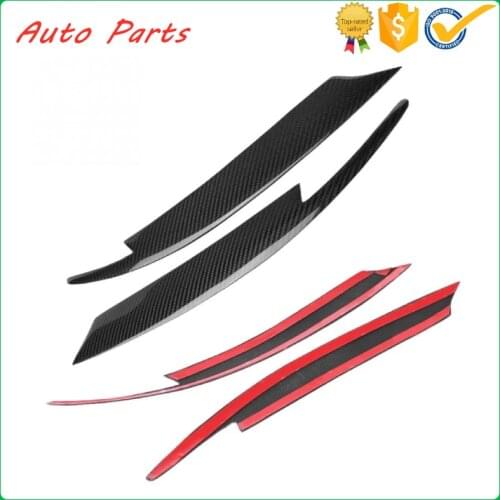 2Pcs Car Carbon Fiber Headlights Eyelids Eyebrows Stickers for Subaru Impreza WRX STI 2008 2009 2010 2011