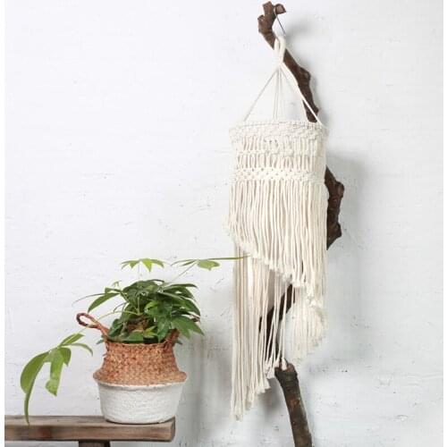 Nordic Handmade Lampshape Wall Hanging Tapestry Bohemian Tapestry Woven Home Wall Decor Homestay Bedroom Livingroom Lampshade