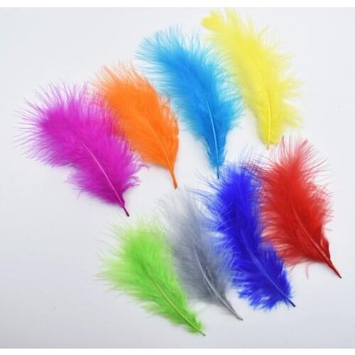 Wholesale 100Pcs/Lot Turkey Feathers White Pheasant Feathers for Crafts Marabou Feathers for Jewelry Making DIY Wedding Plumas