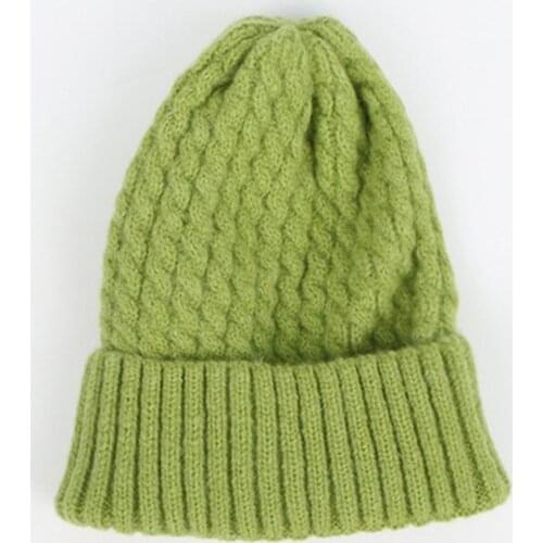 Autumn And Winter Solid Color Warm hat Skullies cap beanie hat for Adult men and women 82