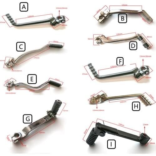 1PC 13/16mm Kick Starter Lever Start Pedal Easy To Install For Kawasaki KE KL KLX KX KDX KZ 125 175 200 For Motorcycle