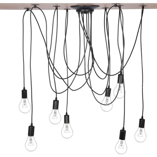 Creative DIY Art Spider Ceiling Lamp Fixture Country Retro Pendant Light Cafe Restaurant Bar Clothing Store Split Of Droplight