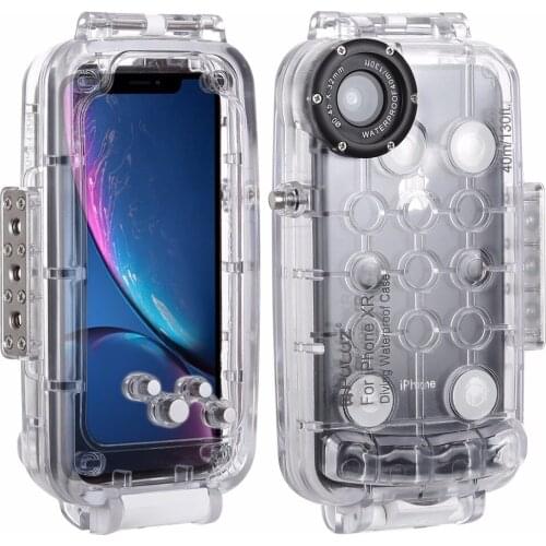 PULUZ 40m/130ft Waterproof Case For iPhone 7 8 7P 8P XR XS MAX Huawei P20 P20 Pro Galaxy S9 s9+ Diving Underwater Cover Case