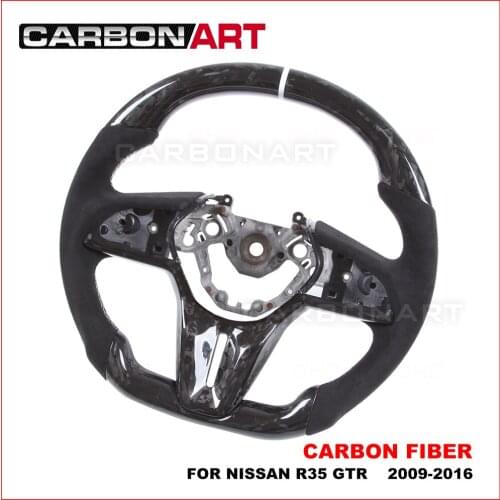 Real Carbon Fiber forged carbon Steering Wheel for Nismo Steering Wheel 2009-2016 nis-san R35 GTR forged carbon fiber