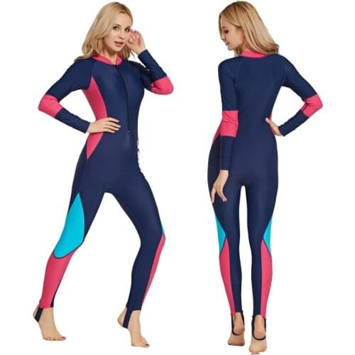 SBART Lycra Women Rash Long Sleeve Diving Wetsuit One Piece Spearfishing Surfing Full Body Scuba Diving Suit Equipment