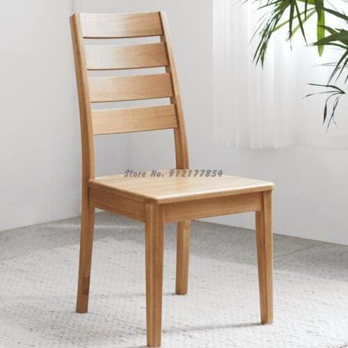 Japanese Style Solid Wood Chair Simple Modern Dining Table Dining Chair Combination Oak Computer Chair/dining Furniture