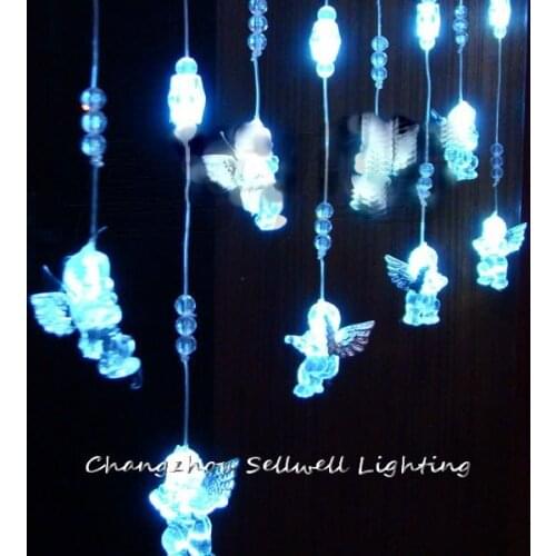 Led light showcase decoration 268 beads crystal angel lamp H251