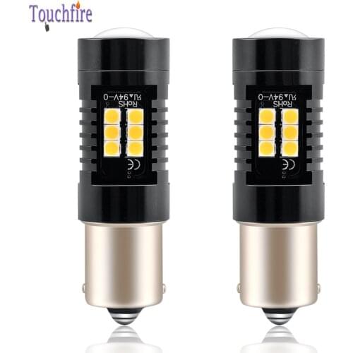 2pcs P21W 1156 BA15S BAY15D LED Canbus Car Bulb 3030 21SMD Reverse DRL Daytime Running Light Auto Fog Indicator brake Red Lamp