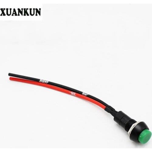 XUANKUN Motorcycle Refit Parts Electric Car Horn Headlight Switch Assembly Button Lock Small Lock Button Switch