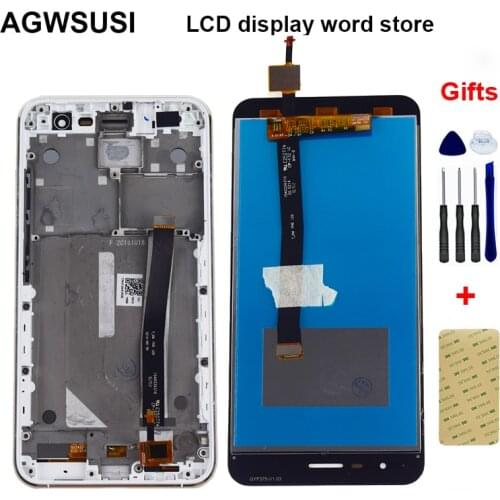 For Asus ZenFone 3 ZE520KL Z017D Z017DA Z017DB LCD Display Monitor Screen + Touch Screen Digitizer Sensor Panel Assembly Frame