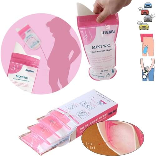 1Pcs Pee Bag Disposable Unisex Outdoor Camping Sports Toilet Urine Bag Pee Bag Mini W.C Portable Long travel Storage Bag 3.0