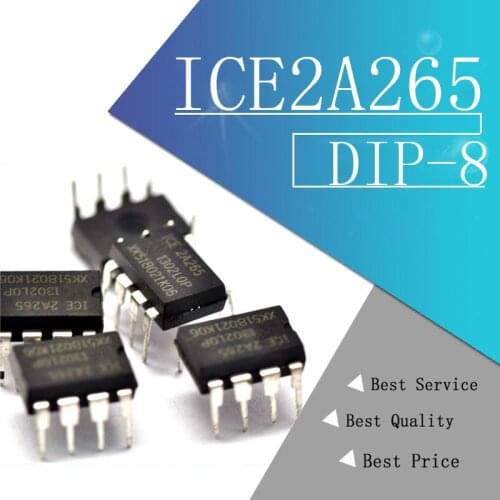 10PCS ICE2A265 DIP-8 ICE 2A265 DIP8 ICE2A265Z DIP integrated circuit molewei