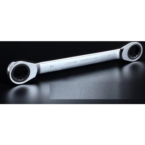 10pcs Double box end heads ratchet wrench spanner,auto truck repairing, tire repair tools