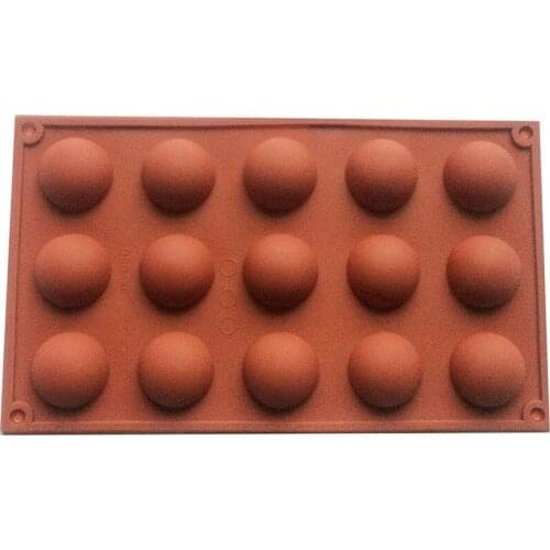 15 half spheres silicone mold, Anti-slip Silicone oven dish very resistant, cooking cake
