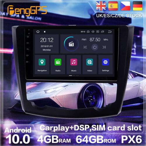 Android 10.0 PX6 Radio Stereo GPS Navigation For Renault Kadjar 2015-2017 Car DVD Player Multimedia Auto Radio Player HeadUnit