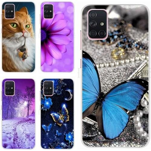 For Samsung A71 Case SM-A715F Soft Slim Fundas Fashion Painted Cover For Samsung Galaxy A71 A 71 A715F 6.7'' Phone Cases Bumper