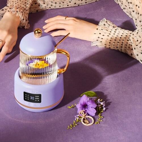 400ml Electric Kettle Tea Pot Health Preserving Pot Mini Boiled Water Pot Kettle Glass Stew Cup Multifunctional Teapot Office