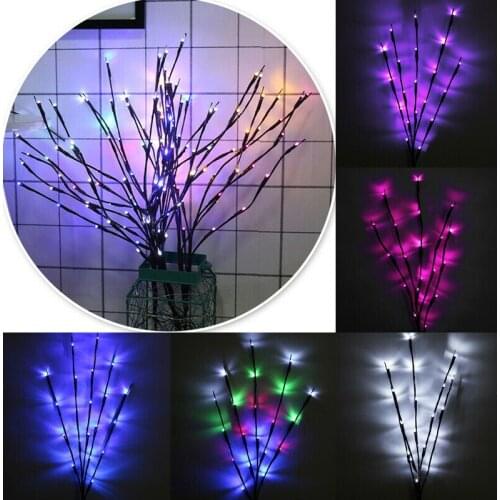 LED Willow Branch Lamp Floral Fairy Lights 20 Bulbs Party Garden Home Decor Xmas Party Garden Decoration Tree Branch Lights