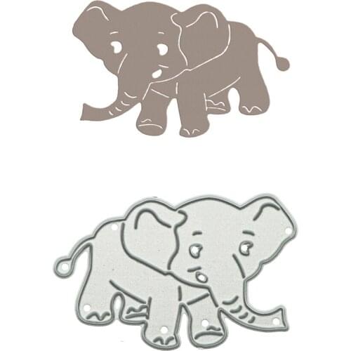 Mini Size Elephant Metal Cutting Dies Handcraft Clip Art Scrapbooking Card Decorating Craft Paper Cutter