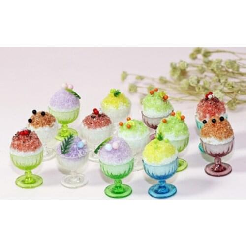ZOCDOU 1 Piece Simulation Mini Juice Smoothie Small Statue Little Figurine Crafts Figure Ornament Miniatures