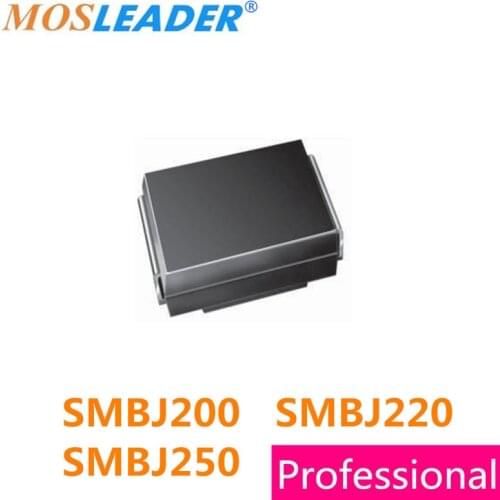 Mosleader 750PCS SMBJ200 SMBJ220 SMBJ250 SMBJ200A SMBJ220A SMBJ250A SMBJ200CA SMBJ220CA SMBJ250CA 600W DO214AA 200V 220V 250V