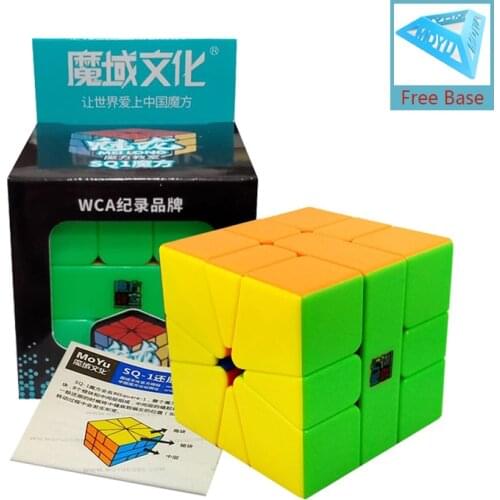 MOYU Meilong SQ1 Magic Cube 3x3 Square-1 Stickerless Cube 3x3x3 Magico Speed Cubo Professional SQ-1 Puzzle Toy For Children Gift