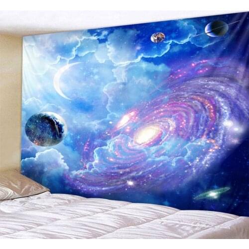 Cosmic Starry sky Decor Psychedelic Tapestry Wall Hanging Indian Mandala Tapestry Hippie Tapestry Boho Wall Cloth