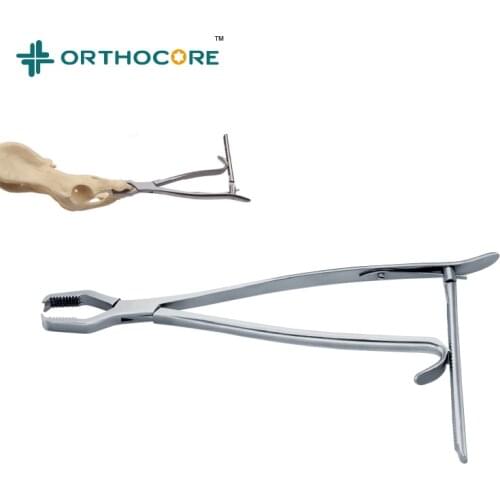 KERN Bone Holding Forceps veterinary orthopedic instruments serrated jaws spinlock