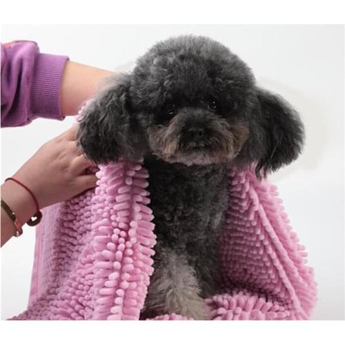 Pet Drying Towel Super Absorbent Pet Bath Towel Blanket fiber chenille pet Towel Grooming Pet Product new
