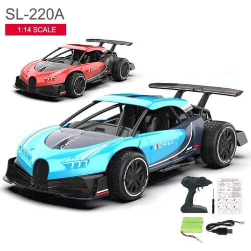 Rc Cars Toy Speed RC Car RC1: 14 Charging Drift Alloy Remote Control Car 4 Channels Sports Car Boy Toy 4wd Cars