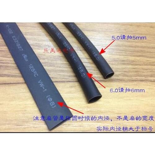 1M Dia.1/2/3/4/5/8/25/28/30mm Heat Shrinkable Tube Shrink Tubing Wire Sleeve