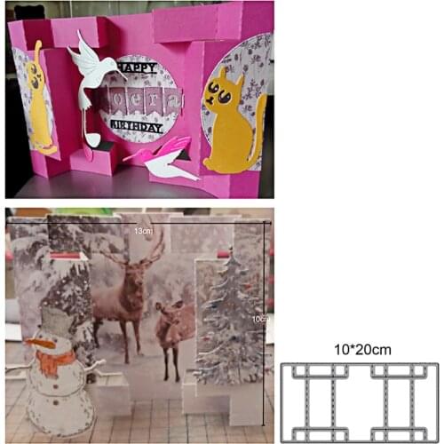 Craft dies metal cutting dies cut die mold 3D Box Bag Case Scrapbooking dies paper craft knife mould blade punch stencils dies