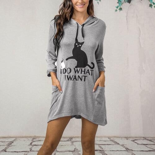 Plus Size Hoodies Women I Do What I Want Letter Print Cat And Cup Ear Pattern Pocket Oversized Sweatshirt Spring Autumn Pullover