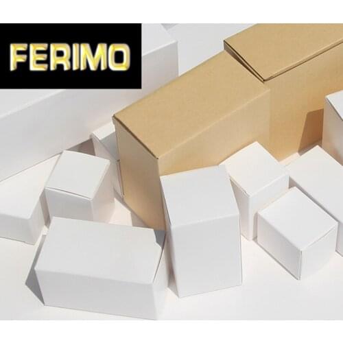 50pcs/General purpose white small gift box packaging box 350g square blank cardboard box spot cosmetics color box