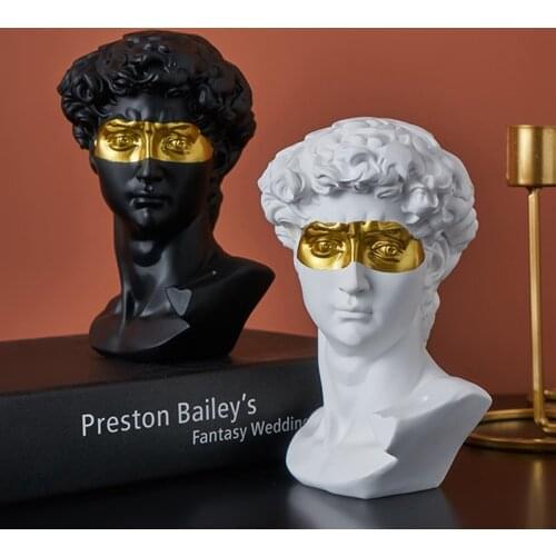 European Home Decoration Head Resin Statue Modern Abstract Art Nordic Home Decoration Sketch Practice Creativity Greek Sculpture