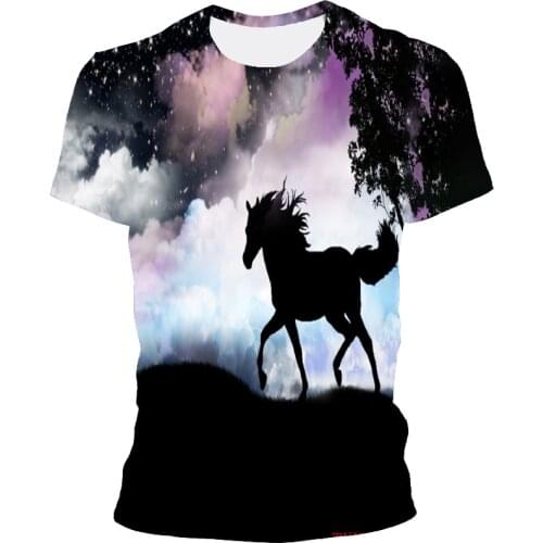 3D Printing Malong Pattern T-shirt O-neck Short-sleeved Simple Atmosphere T-shirt Summer New Male T-shirt