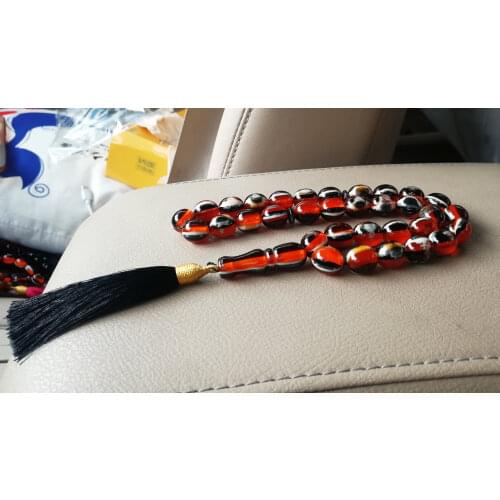 Imitation Amber Prayer Beads Rosary Islamic Muslim Car-Home-Office Hanging Tasbih Tesbih Masbaha Misbaha Subha Sibha Taspeeh
