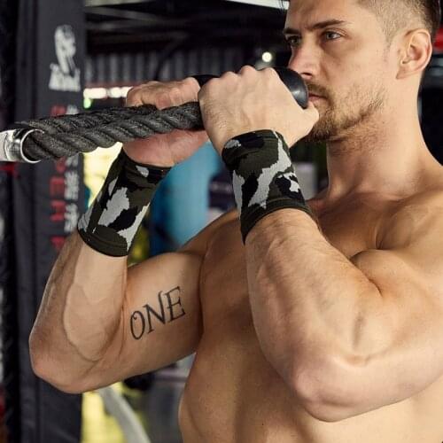 1 PCS Compression Wrist Support Sweatband Camouflage Nylon Kniitted Elastic Comfortable Pressure Protect Athletic Wristbands