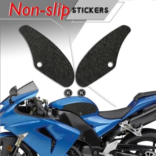 Motorcycle fuel tank pad tank grip protection Non-slip stickers knee grip side applique for KAWASAKI 2004-2007 NINJA ZX-10R