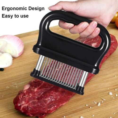 Meat Tenderizer 48-Blades Stainless Steel Tool for Tenderizing Beef Turkey Chicken Steak Pork Kitchen Cooking Cookware Tool