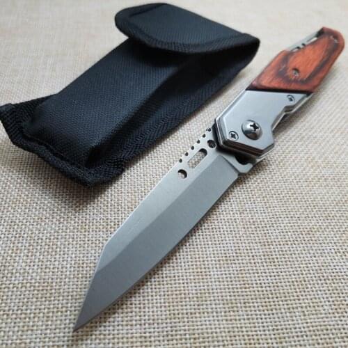 200mm (8.0'') Knife 57HRC Steel 5Cr15 Blade Folding Pocket Tactical Survival Camping Knives EDC Tools Tactical Knifes
